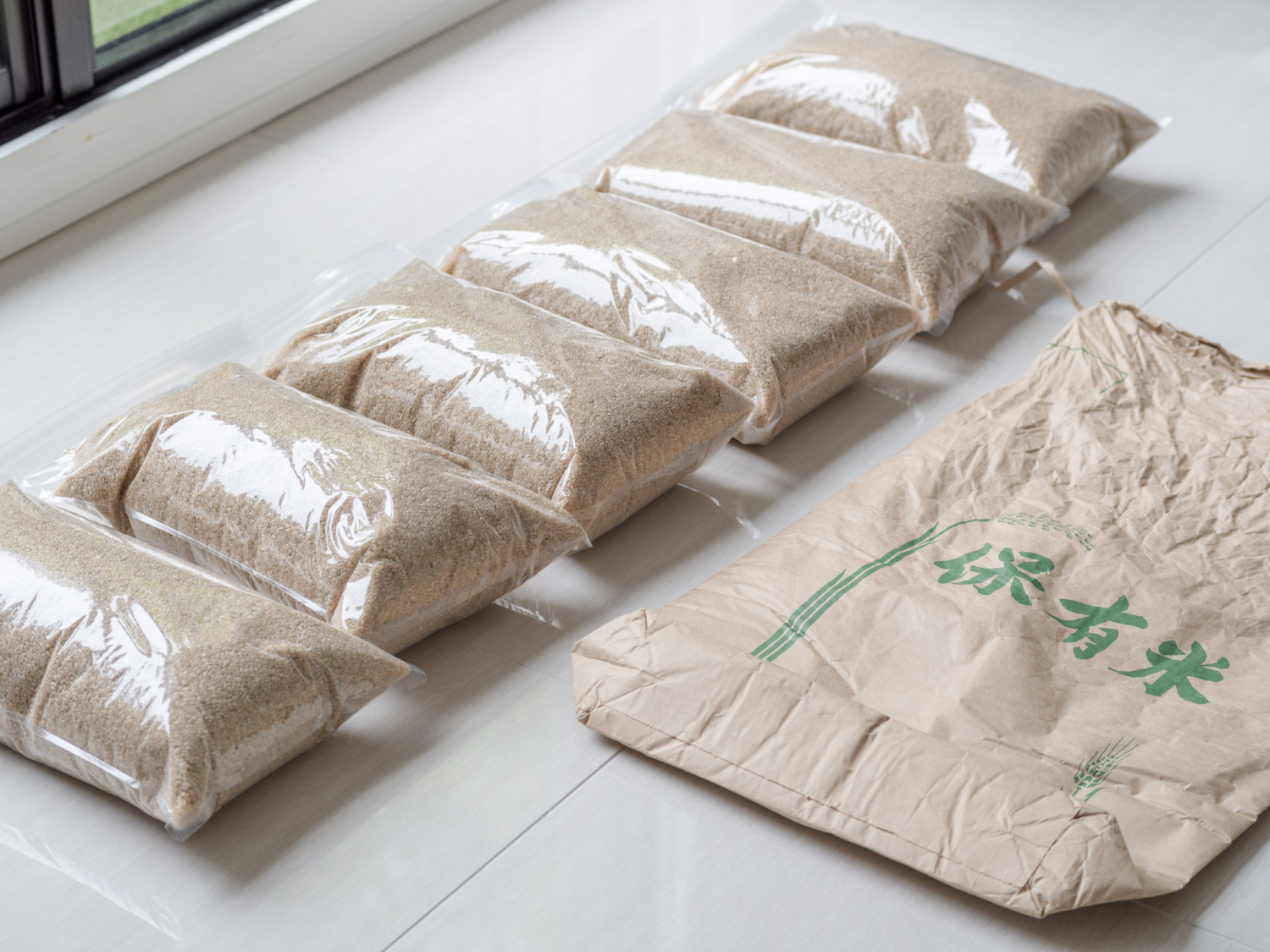 お米の備蓄　無酸素長期保存袋　ネルパック　ガスバリア袋